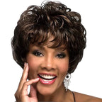 HAIRJOY Synthetic Hair Women Classic Short Wigs Layers Curly Grey Wig