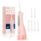 D52 Portable Cordless Water Flosser USB Rechargeable Water Jet Floss Tooth Pick 4 Jet Tip 300ml 3 Modes Teeth Clean for Travel