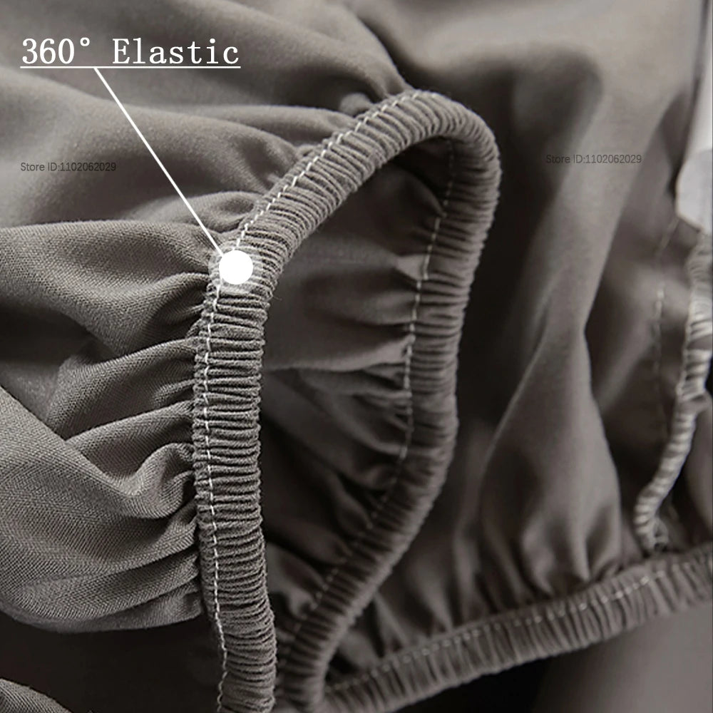 Soft Cotton Fitted Sheet Single Double King Queen Size Mattress Cover with Elastic Band Bed Sheet Bed Linens 100/120/150/180/200
