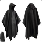 3-in-1 Waterproof Outdoor Rain Poncho Cover, Lightweight Hiking Travel Raincoat - Multiple Colors