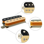 Phrilam Pro HH High output Alnico5 6 non &6 adjustable Humbucker Neck/50mm7.6K  Bridge/52mm Pickups8.8/16.5K for Electric Guitar