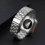 Change to Ultra Case+Band For Apple Watch 46mm 42mm 44 45mm Metal Stainless Steel strap for iWatch series Series 10 9 8 7 6 SE 5