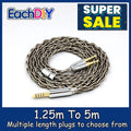 99% Pure Silver Palladium + Graphene Gold Earphone Cable For Hifiman Sundara Ananda HE1000se V2 V3 HE6se he400se Arya He-35x XS