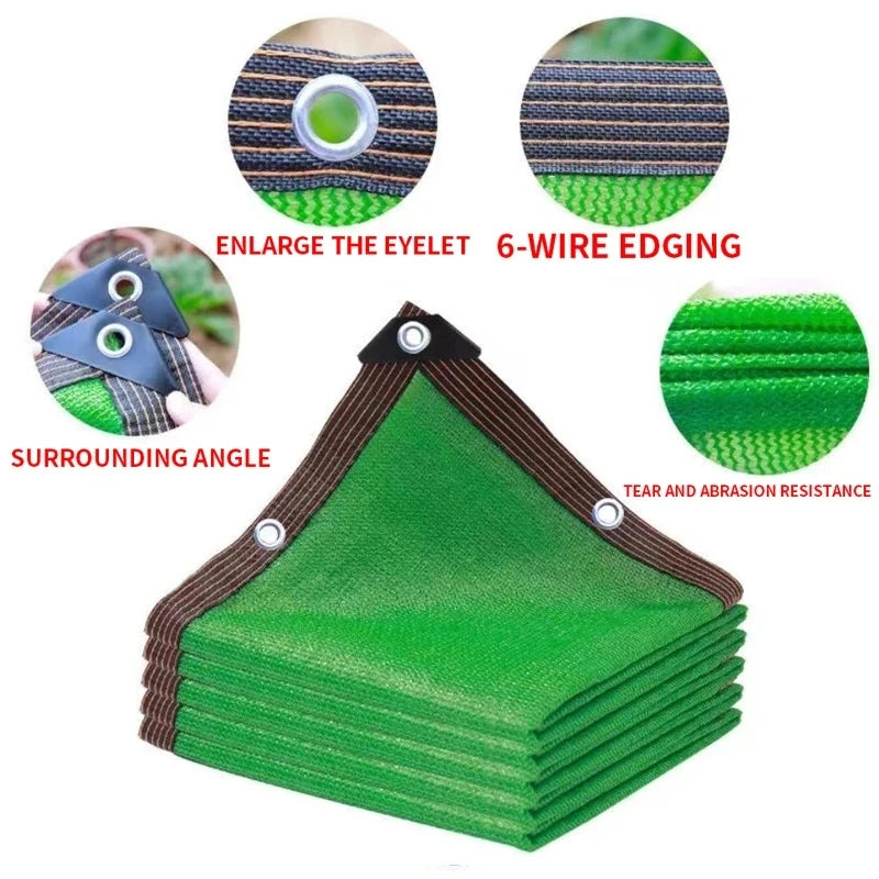 Beige shading net, UV protection, plant shed, outdoor sunshade, mesh, HDPE sunscreen fabric sunshade