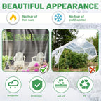 2X3m 2X4m Highly Transparent Waterproof Tarpaulin Special for Greenhouses Chicken Coop Sunshade Camping Rain Cover Designed with