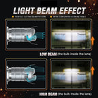 H4 LED Projection Lens Bulbs 800000LM Super Bright With Fan Plug And Play H4 Led Car Motorcycle Headlight CANBUS Auto Lamps 12V