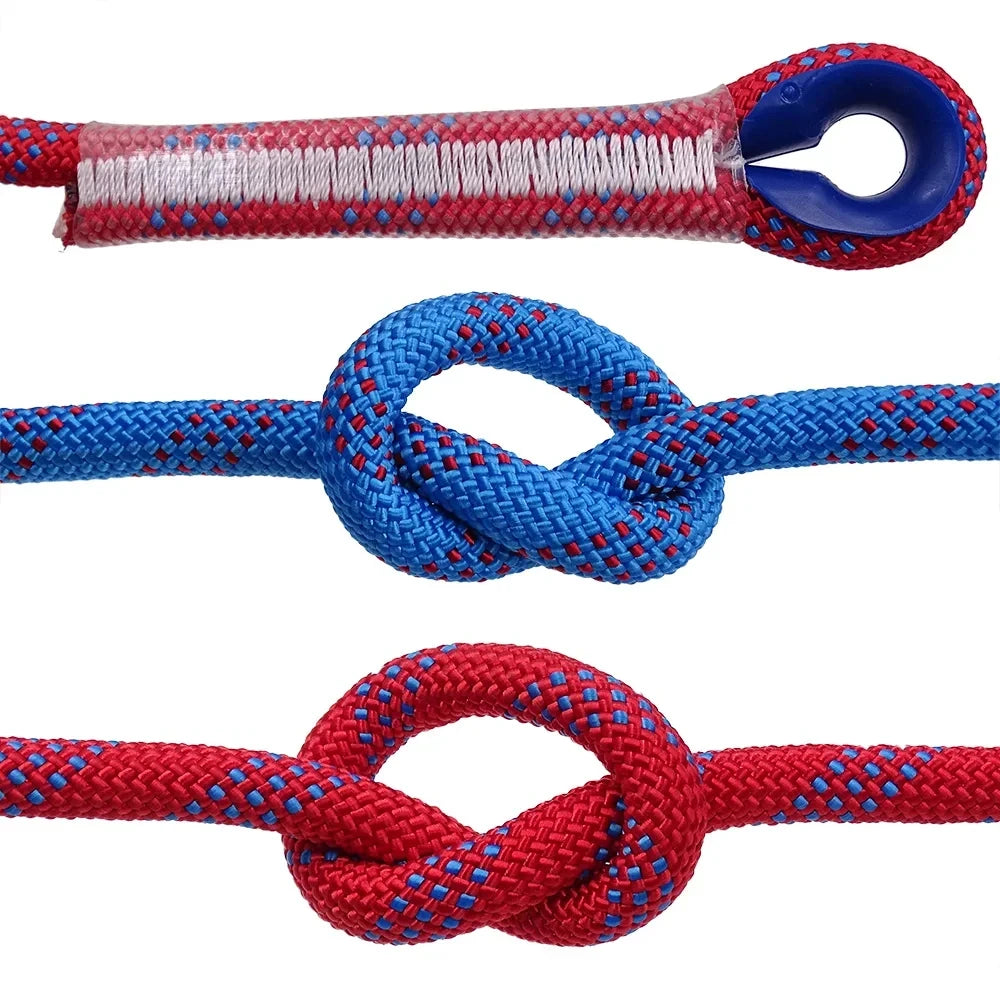 Thickened 10mm Safety Life Rope Climbing Rope Static Rock Mountaineering Rope Outdoor Survival Fire Escape Car Rescue