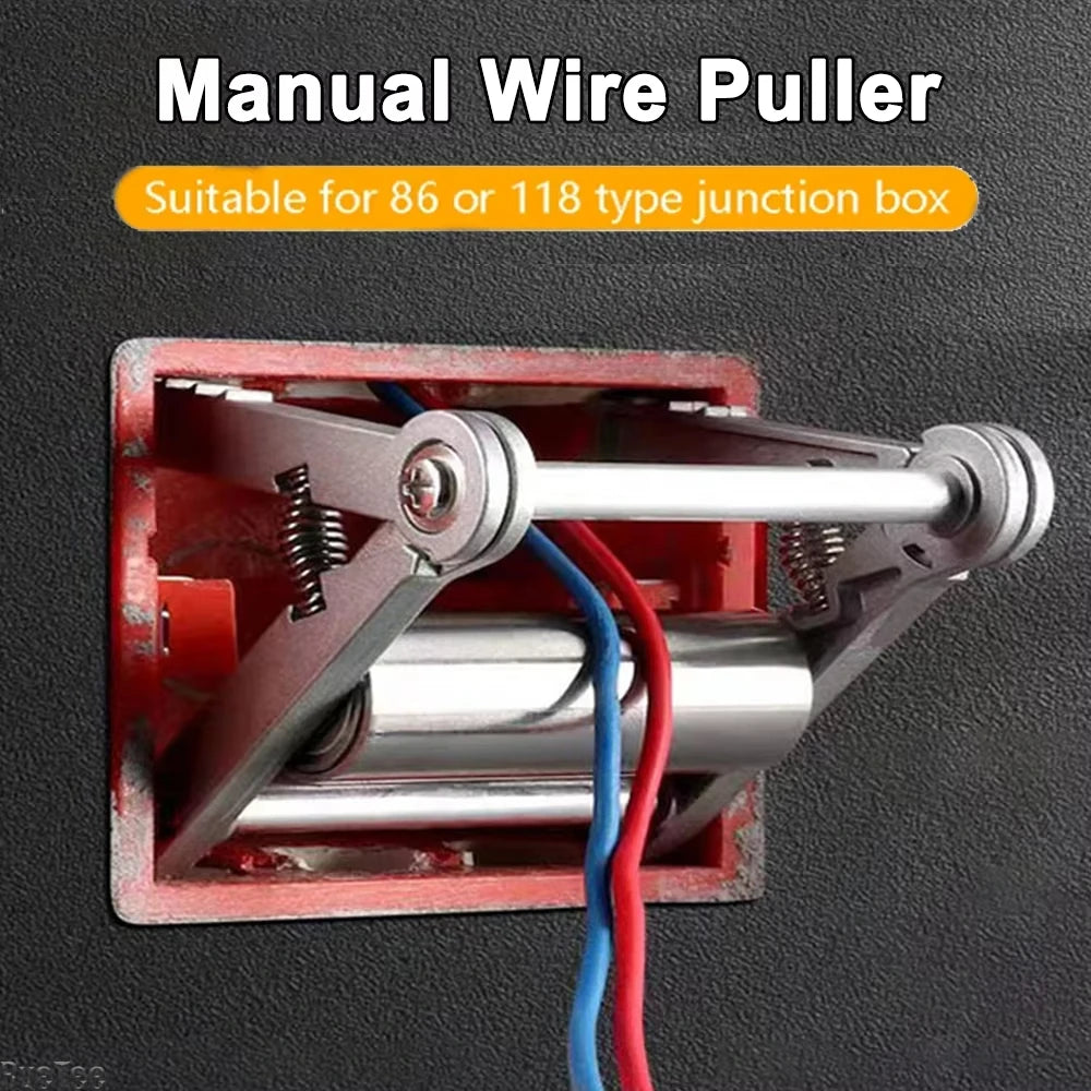 86 and 118 Bottom Boxes Universal Wire Threading Aid Tool Electrician Professional Pulley Cable Puller Cable threading device
