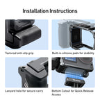 TELESIN Hand Grip Aid Remote Control Kit Aluminum alloy Set For DJI OSMO Action6 Rabbit Cage Quick release Protective case