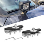 1Pair Hood Car Light Bracket Universal Metal Led HID Offroad SUV Truck Engine Cover Door Edge Work Lamp Clip Mount Holder Clamp