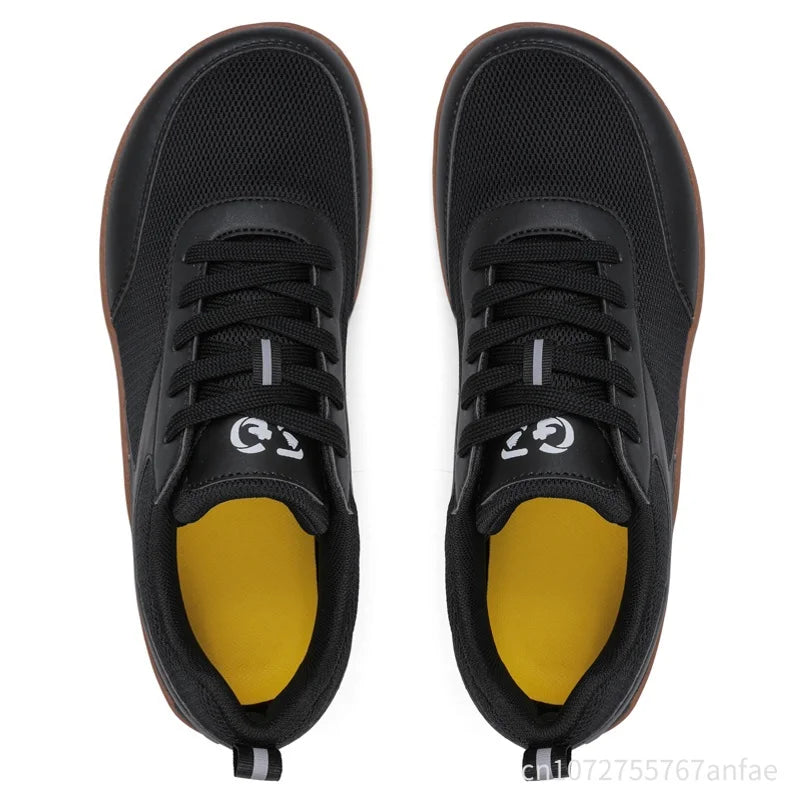 Mens Women Wide Toe Barefoot Shoes Mesh Breathable Walking Shoes Fashion Soft Comfortable Casual Shoes Non-Slip Outdoors Sneaker
