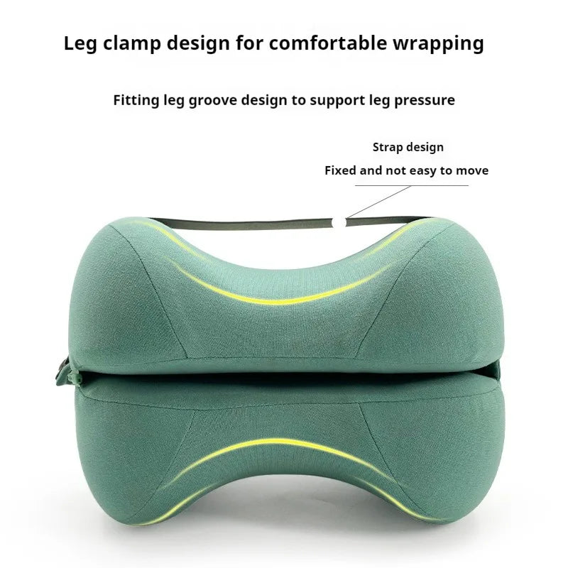 Contoured Knee Pillow for Side Sleepers, Cooling Memory Foam Leg Spacer 1pc 50x30cm