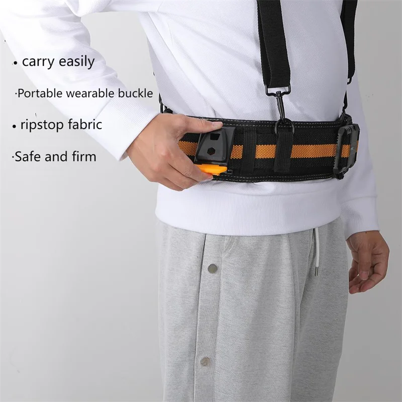 Quick Release Tool Belt 1200D Oxford Thickened Adjustable Buckle Construction Work Belt for Electrician Carpenter TOOLHUWEI