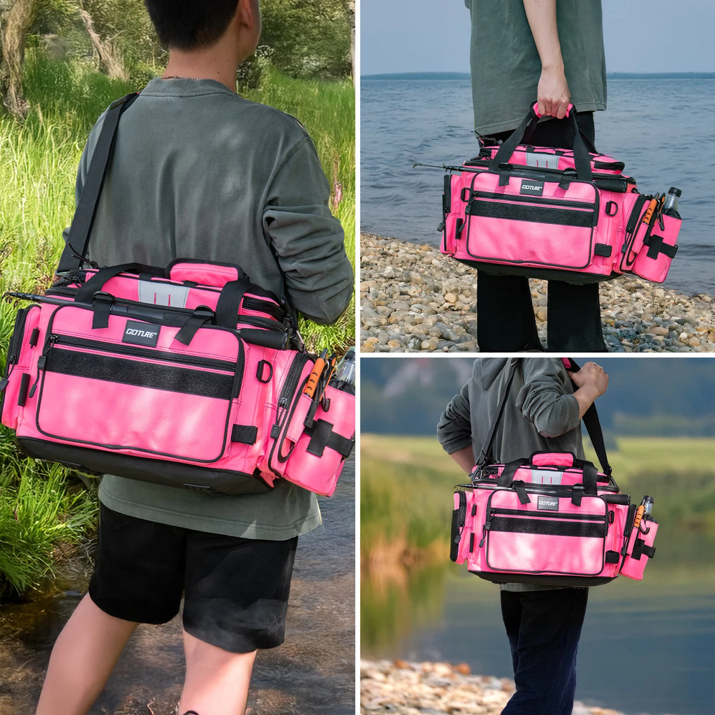 Goture 53*30*29 Outdoor Waterproof Fishing Bag Cycling Sports Storage Shoulder Bag Large Capacity Hunting Tactical Soft Bag