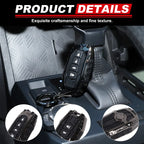 ZincAlloy Key Case Round Buckle Key Pouch Mecha Style Key Fob Cover Car Supplies For Toyota Tacoma 2024-2026 Toyota Tundra 2022+