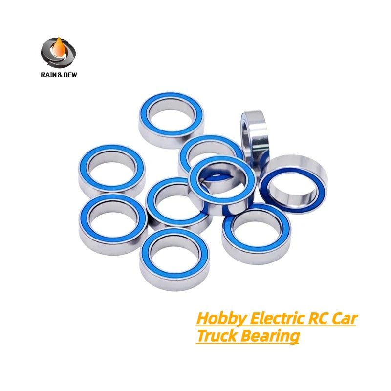 10P 6700RS Bearing ABEC-7 10x15x4 mm Thin Section 6700-2RS Ball Bearings 6700 2RS With Blue Sealed For Hobby Electric RC Car