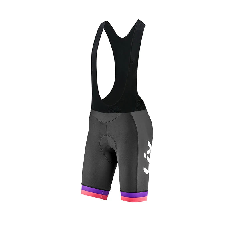 LIV ,mulheres calções de ciclismo esportes padrão apertado bicicleta shorts almofada gel mtb feminino shorts equitação calças