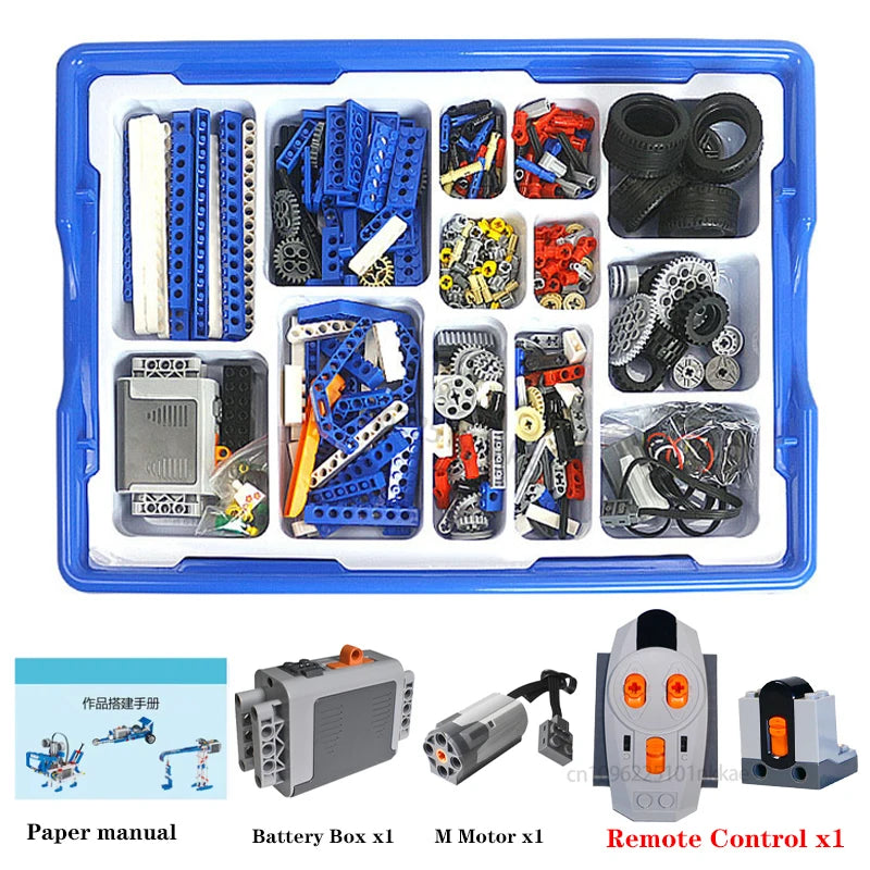 STEM 9686 Educational Set Technical Simple and Motorized Building Blocks school students Learning Power Function Bricks Kids Toy
