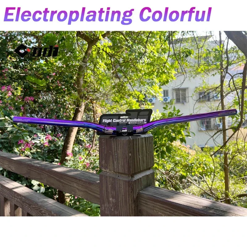ODI Bicycle Handlebar 7050 Luminum Alloy Plating CNC MTB  Handlebar 31.8*760mm Mountain Bike Handle Bar Bicycle Part