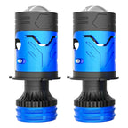 140W 6000K H4 Bi Mini LED Projector Len Car Bulb Headlight Turbo fan LED Lamp Plug and Play For Car Motorcycle High Low Beam 12V