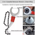9PCS Bike Repair Tool Kit Crank Chain Cutter Extractor Freewheel Puller Crank Puller Spoke Wrench Complete Bike Maintenance Kits