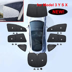 for Tesla Model 3 Y S X 2025-2020 26 Privacy Sunshade Side Window Sun Shades Front Rear Windshield Blind Shading Outdoor Camping