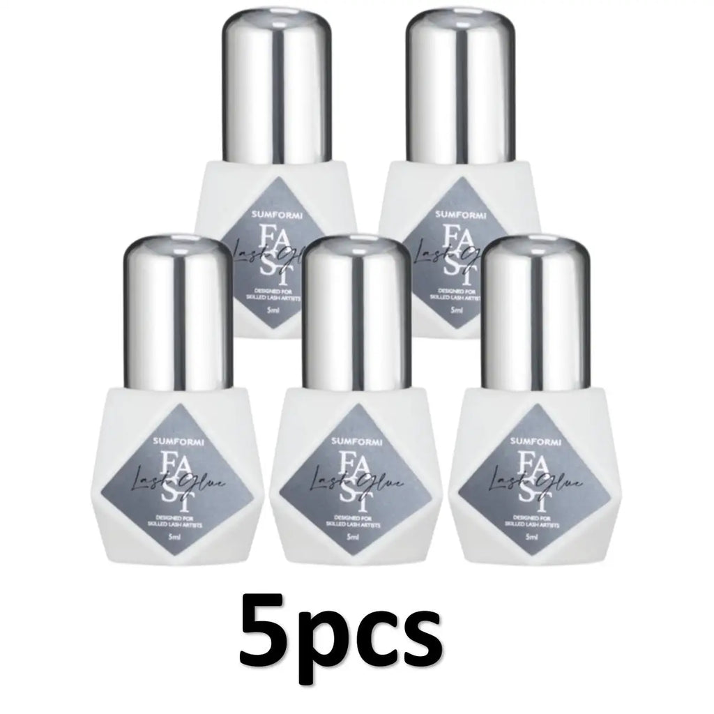 5 Bottles Gollee Eyelashes Extension Glue 7-9 Week Long Lasting Grafting Lashes Glue 0.3-1s Quick Drying  Black Glue Latex Free