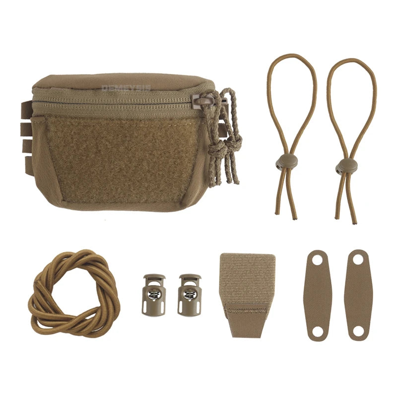 Tactical Helmet Pouch Night Vision Battery Box Storage Bag Rear Counterweight Pouch Helmet Mounted Tactical Lights Tools Pouch