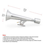 Car Air Horn Rustproof 450Hz 120dB Iron/plastic Truck Whistle Horn for 12V 24V Boat Yacht RV Motocycle Car Whistle Horn