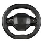 For Peugeot 3008 4008 5008 Car Steering Wheel Cover Carbon Fibre + PU Leather Auto Accessories interior Coche