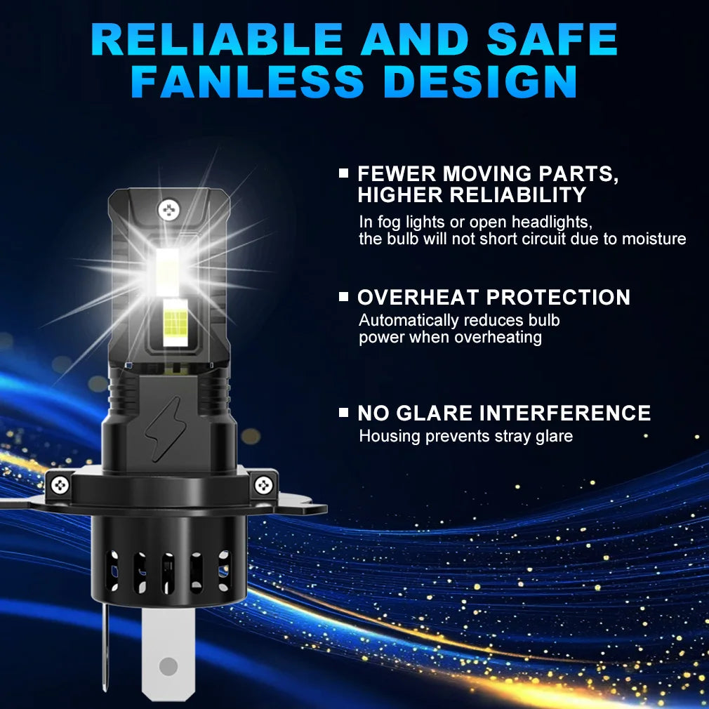 XSTORM H4 LED Headlights Bulbs H7 H11 9005 9006 LED Lights for Car 30000LM 70W Canbus NO ERROR Auto Headlights 6000K 12V