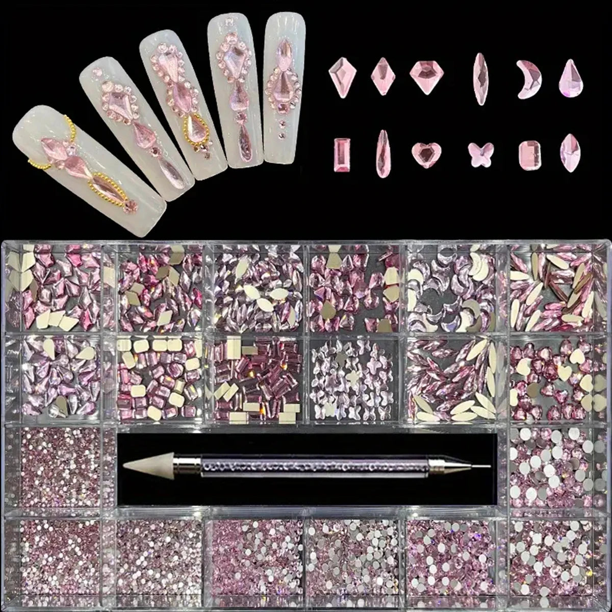 21 grid light pink / japan