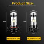 2PCS LED Fog Light PSX24W,2504,12276 5202 H16(EU),PS19W PS24W,5201 White/Amber Front DRL Light Bulbs Lamps Car Light Accessories