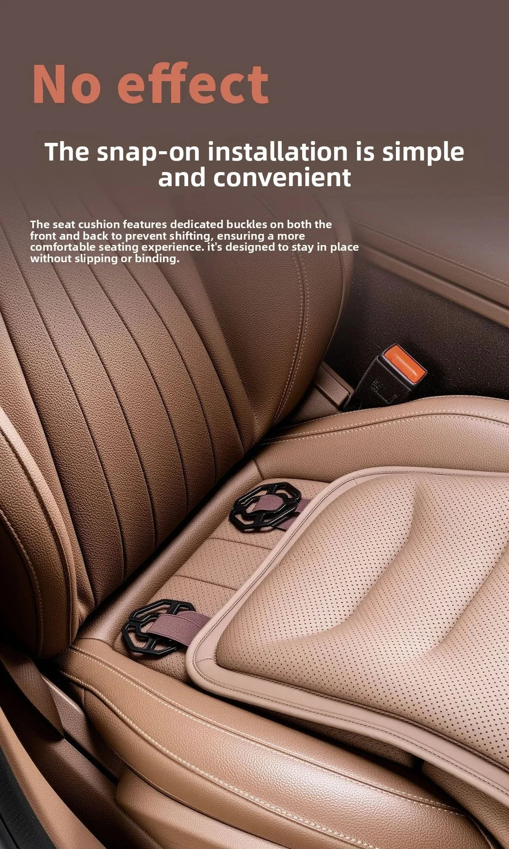 2026 Car Seat Cushion With Leg Support Universal Car Seat Protection Cover Breathable Thick Padding Mat Comfort Auto Seat