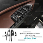 Carbon Fiber Window Lift Switch Panel Sticker for Alfa Romeo Giulietta 940 2010-2021 LHD/RHD