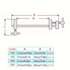 2Pcs Woodworking Japanese-style Wood Clamp, Brass Parallel Clamp Fast Fixed Clip Auxiliary Fixture Splicing Board Positioning