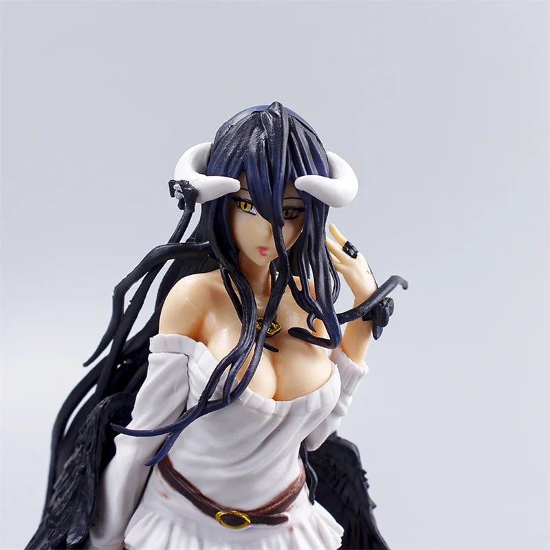 21cm Albedo Action Figures black wings Protector PVC Collectile figure Undead girl home Decoration Model Toys For kid gift