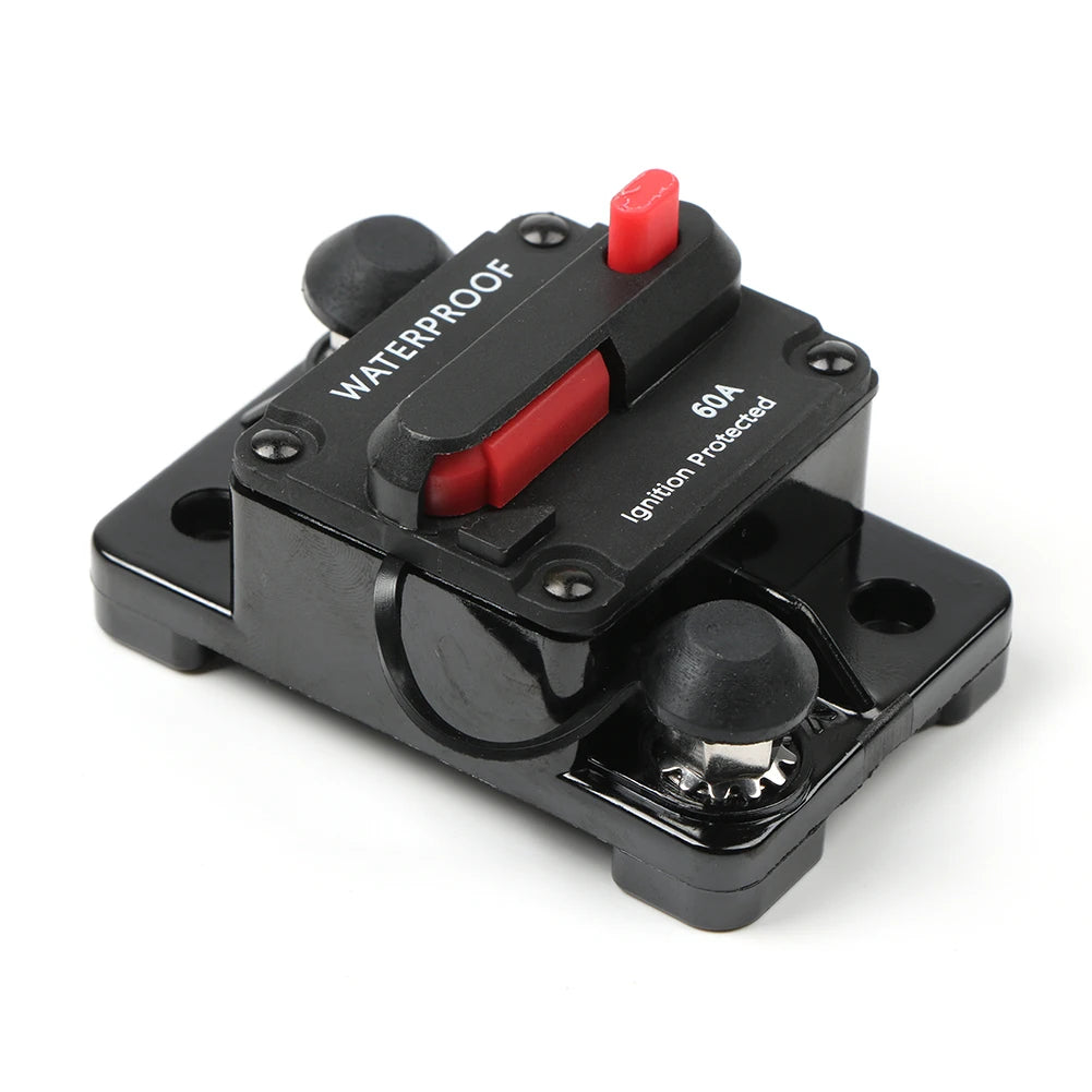 DaierTek 20A-300A Circuit Breaker 12V Trolling with Manual Reset Boat Manual Power Protect for Audio Fuse Car 48VDC Waterproof