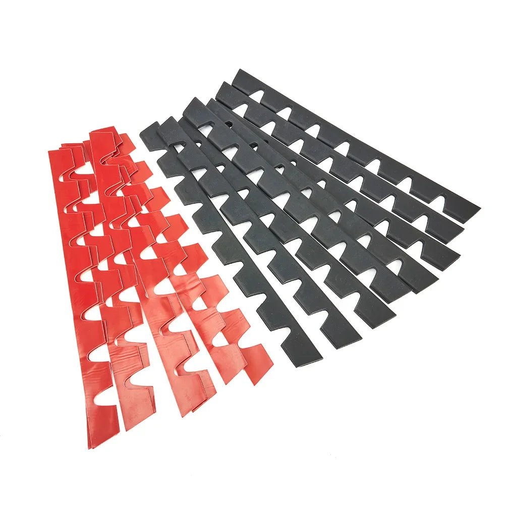 8PCS Car Front Bumper Scrape Guard Anti-Scratch Kit Scrape Protector Skid Plate DIY Protector Kit Car Front Lip Decorative Strip