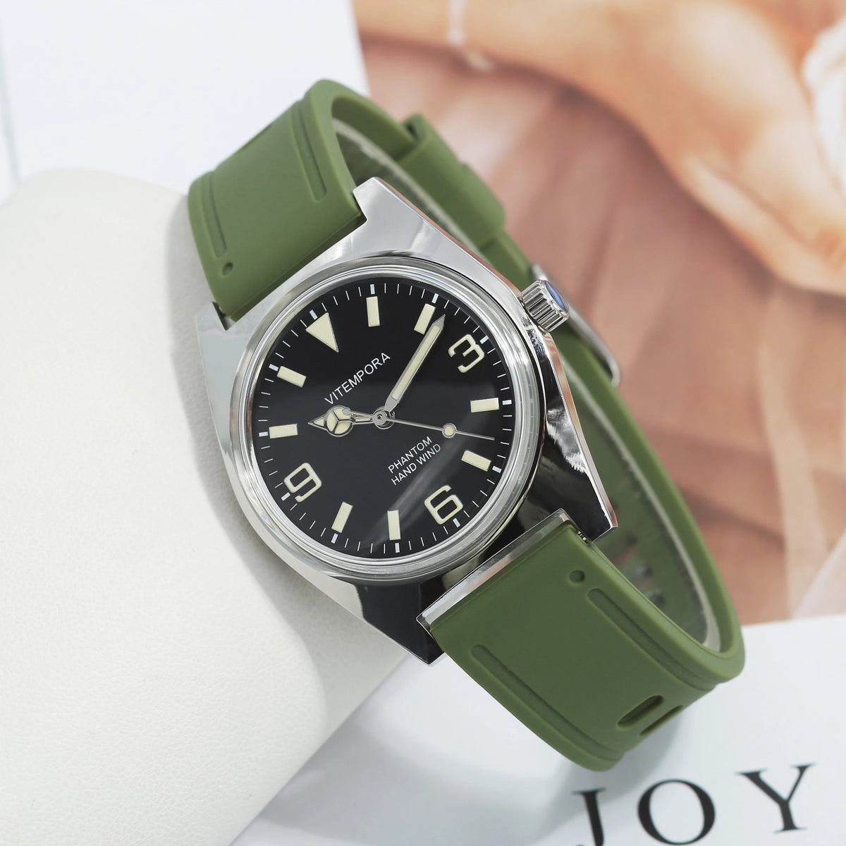 VITEMPORA 36mm Manual Mechanical Men's Watch Retro Chinese Style Gift