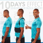 Back Brace Posture Corrector Shoulder Support Adjustable Full Back, Black, Sizes S-3XL