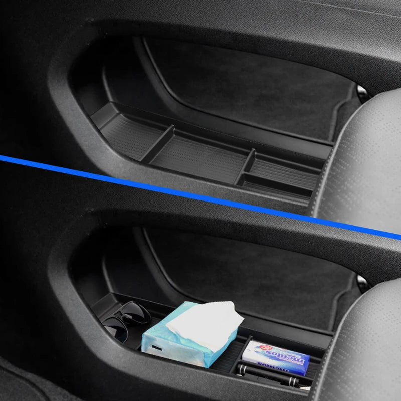 for Chevy Chevrolet Bolt EUV EV 2022-2024 Central Armrest Lower Layer Storage Box Car Center Console Tray Organizer Accessories