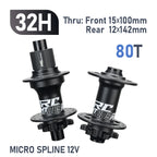 New ARC MT009 4 IN 1 Pro Front Rear Bicycle Hub Mountain MTB Bike Hub Sealed Bearing DT Ratchet 80T Bicycle Hubs 8-12Speed