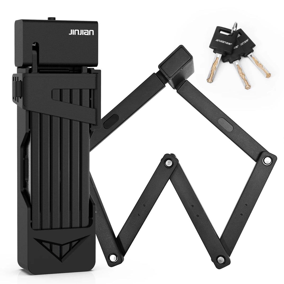 Bicycle High-security Folding Lock 100CM Bicycle Lock Thickened Thickened Anti-shear Bicycle Lock Rotatable Lock Head Bike Lock