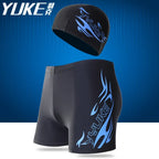 YUKE Swim suits men swimwear with Swimming Goggles Cap Ear Plugs Nose Clip and mens swim briefs swimming shorts for men swim