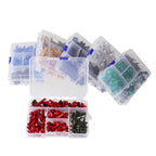 Motorcycle Fairing Screw Kit 177pcs Aluminum Windshield Cover Bolts Set, Blue