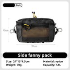 Dyneema Fiber Waist Bag 1.1L Waterproof UrltraLight Multi Pocket for Cycling Running Hiking Camping Outdoor Sports Accessories