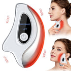 Electric Gua Sha Heated Device Red Blue Light Face Vibration Massager Scraping Board for Skin Rejuvenation Face Lifting Machine