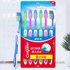 Toothbrushes Set - Random Colors,  Family/Couple Use, Travel Suit for Men & Women, Back Tooth Cleaning