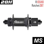 GOLDIX GDX370 Bicycle Hub Sealed Bearing Center Lock Disc Brake J-Bend 28 Holes Ratchet 36T BOOST MTB Hub for Shimano HG MS XD